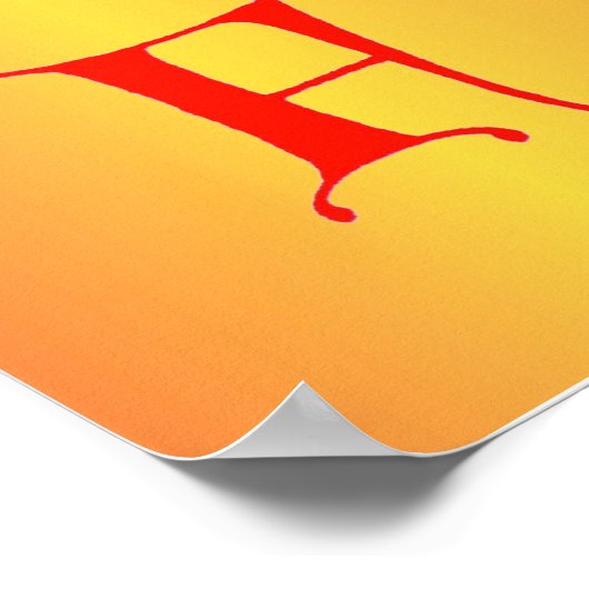 Buchstabe F Poster (Ecke)