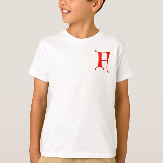 Buchstabe F T-Shirt (Vorderseite)