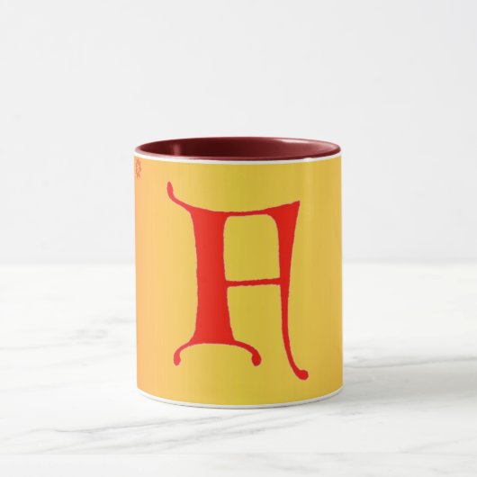 Buchstabe F Tasse (Zentrum)