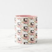 Buchstabe F Zweifarbige Tasse (Mittel)