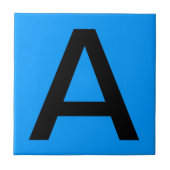 Buchstabe-Fliese - blauer Hintergrund Fliese (Vorderseite)