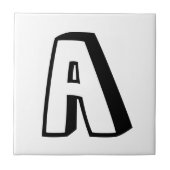 Buchstabe-Fliesen flippiges 3D Fliese (Vorderseite)