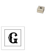 Buchstabe G 1-Zoll-Briefmarke aus Kautschuk Gummistempel (Stempel)