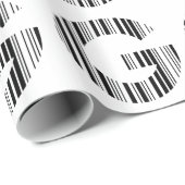 BUCHSTABE G BAR CODE Erstes Anfangsbuchstaben-Barc Geschenkpapier (Rolleneckpunkt)