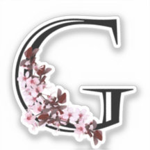 Buchstabe G, Cherry Blossom