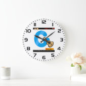 Buchstabe G des Alphabets steht für Gitarre Große Wanduhr (Zuhause)
