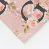 Buchstabe G Fleecedecke (Ecke)