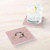 Buchstabe G Glasuntersetzer (Schrägansicht)