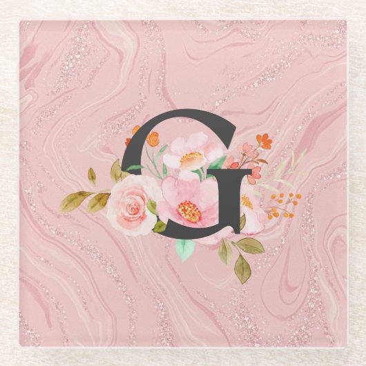 Buchstabe G Glasuntersetzer (Vorderseite)