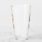 Buchstabe G Gold Monogramm Blush Rosa Rosen Glas (Links)