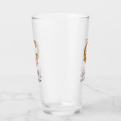 Buchstabe G Gold Monogramm Blush Rosa Rosen Glas (Rechts)