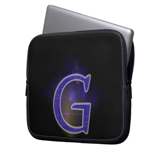 Buchstabe G Laptopschutzhülle (Vorderseite Links)