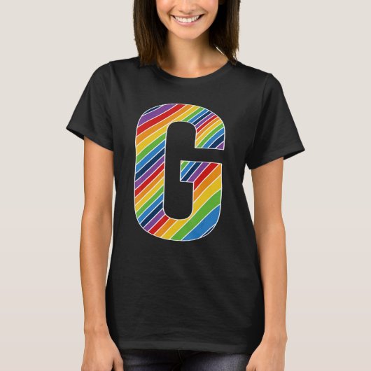 Buchstabe G Lesbischer Gay Pride Bisexuelle Tranch T-Shirt (Vorderseite)