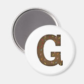 Buchstabe G Magnet (Vorderseite/Rückseite)