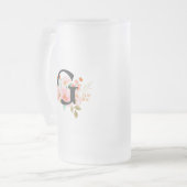 Buchstabe G Mattglas Bierglas (Vorderseite Links)