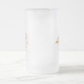 Buchstabe G Mattglas Bierglas (Mittel)