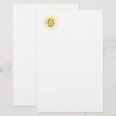 Buchstabe G - Mauritisches Symbol Briefpapier (Vorne/Hinten)