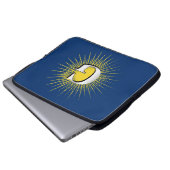 Buchstabe G - Mauritisches Symbol Laptopschutzhülle (Vorne Knopf)