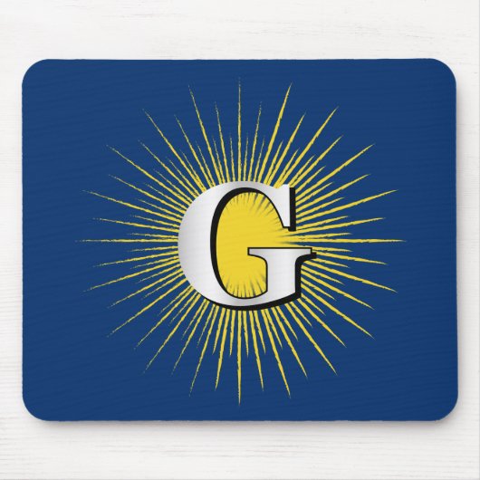 Buchstabe G - Mauritisches Symbol Mousepad (Vorne)