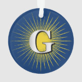 Buchstabe G - Mauritisches Symbol Ornament (Rückseite)