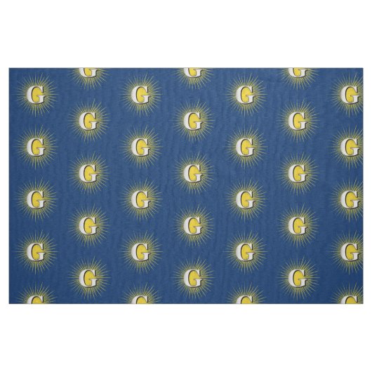 Buchstabe G - Mauritisches Symbol Stoff (Fat Quarter (45,7 x 55,9 cm))