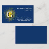 Buchstabe G - Mauritisches Symbol Visitenkarte (Vorne/Hinten)