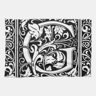 Buchstabe G Mittelalterliche Monogramm-Kunst Art N Handtuch