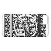 Buchstabe G Mittelalterliches Monogramm Art Nouvea Case-Mate iPhone Hülle (Rückseite (Horizontal))