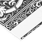 Buchstabe G Mittelalterliches Monogramm Art Nouvea Kurzer Tischläufer (Ecke)