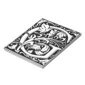 Buchstabe G Mittelalterliches Monogramm Art Nouvea Notizblock (Rotiert)