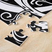 Buchstabe G Mittelalterliches Monogramm Art Nouvea Puzzle (Seite)