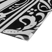 Buchstabe G Mittelalterliches Monogramm Art Nouvea Schneidebrett (Ecke)