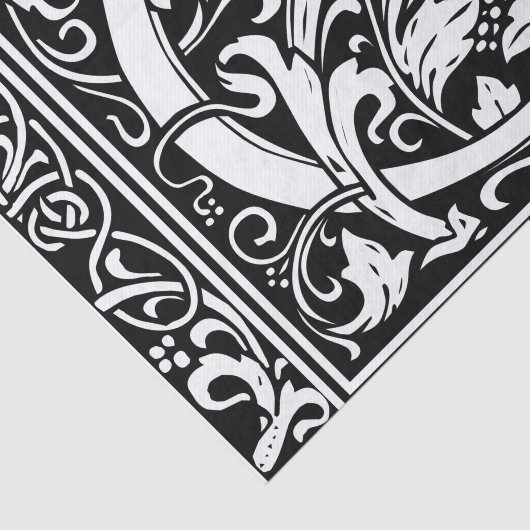 Buchstabe G Mittelalterliches Monogramm Art Nouvea Seidenpapier (Ausschnitt)