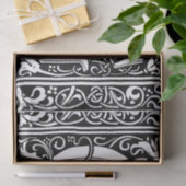 Buchstabe G Mittelalterliches Monogramm Art Nouvea Seidenpapier (Geschenk)