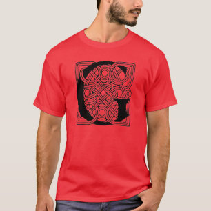 Buchstabe G Monogramm Vintage-Keltischer Knoten Dr T-Shirt