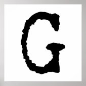 Buchstabe G Poster (Vorne)