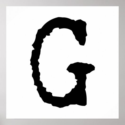 Buchstabe G Poster (Vorne)
