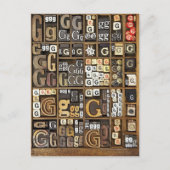 Buchstabe G Postkarte (Vorderseite)