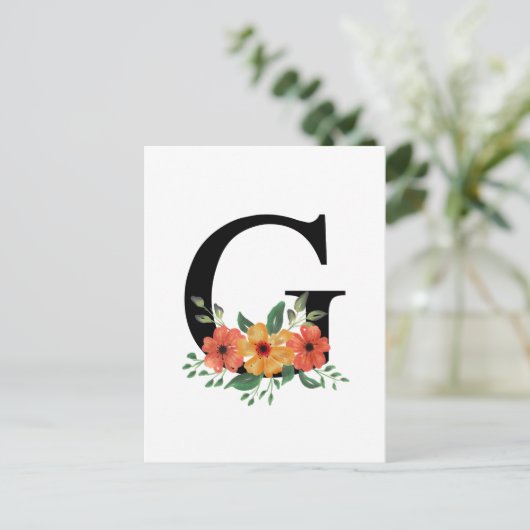 Buchstabe G Postkarte (Stehend Vorderseite)