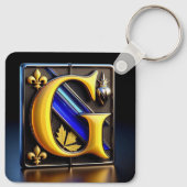 Buchstabe G Schlüsselanhänger (Rückseite)