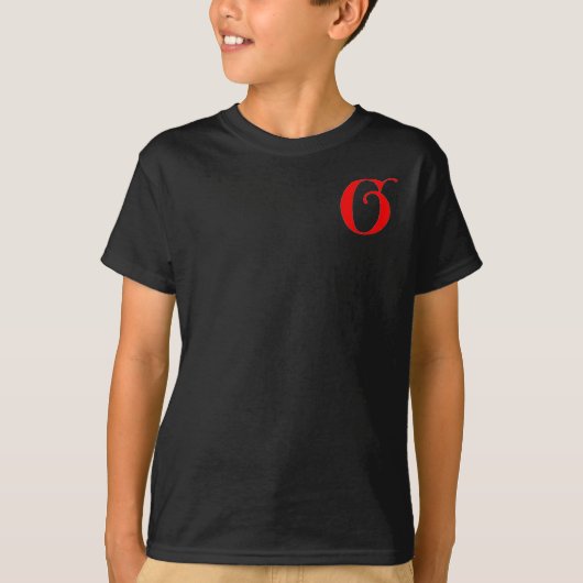 Buchstabe G T-Shirt (Vorderseite)
