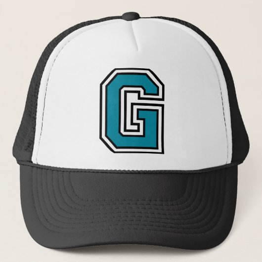 Buchstabe "G" Truckerkappe (Vorderseite)