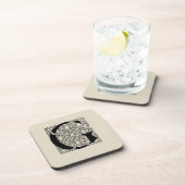 Buchstabe G Vintag keltische Knoten Monogramm Getränkeuntersetzer (Rechte Seite)