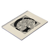 Buchstabe G Vintag keltische Knoten Monogramm Notizblock (Linke Seite)