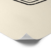 Buchstabe G Vintag keltische Knoten Monogramm Poster (Ecke)