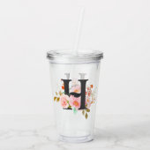Buchstabe H Acryltrinkbecher (Rückseite)