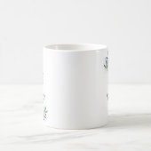 Buchstabe H, Aquarellbibliotheken, Tasse (Mittel)