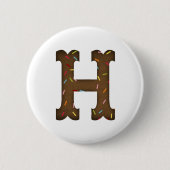 Buchstabe H Button (Vorderseite)