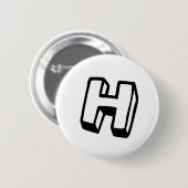 Buchstabe H Button (Vorne & Hinten)