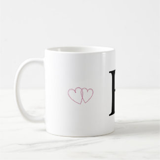 Buchstabe H Geschenktasse - Monogramm Initial Tass Kaffeetasse